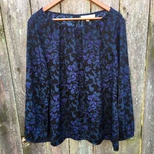 Loft Ann Taylor Womens Blouse Plus Size XXL Black